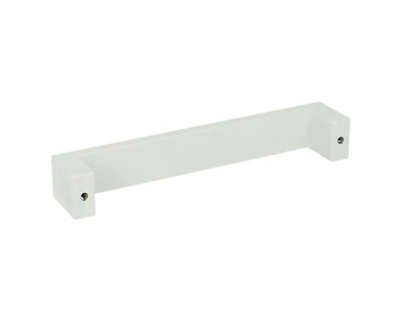 Uchwyt aluminiowy UA59 - biały połysk / rozstaw 128 mm
