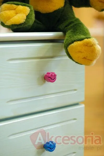 Uchwyt dziecięcy DU05 HAPPY FROG zielony rozstaw 96mm