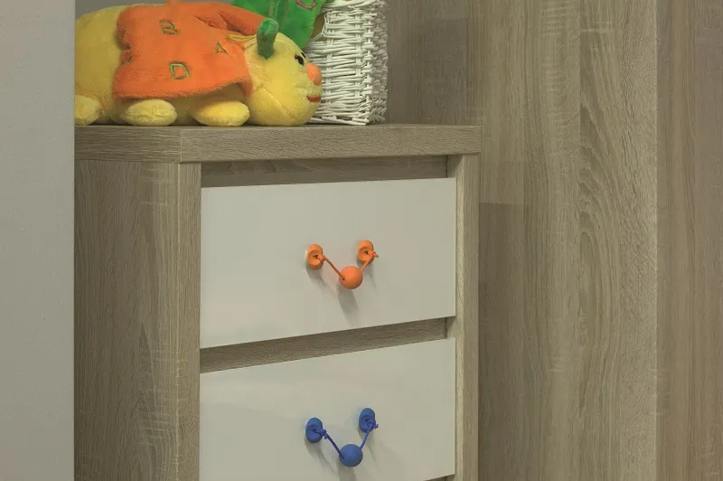 Aranżacja Uchwyt dziecięcy DG13  żółty rozstaw 96mm
