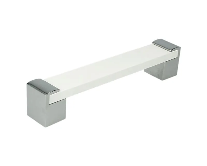 Uchwyt UA66 Chrom połysk, biały połysk rozstaw 128mm(W)