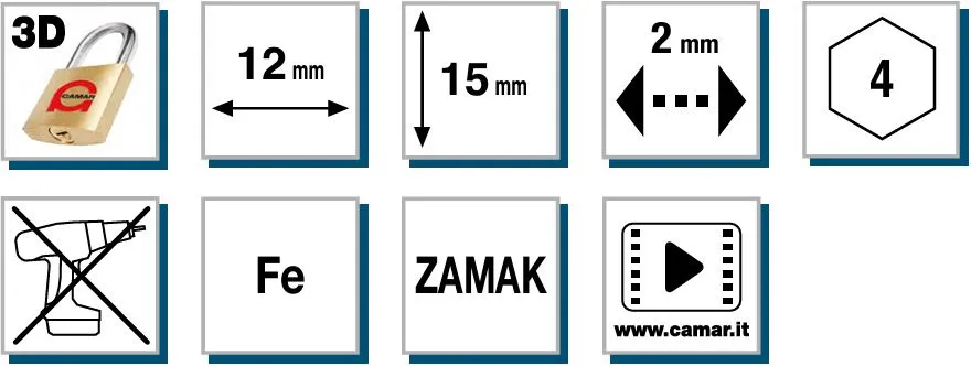Uchwyt lewy 821 CAMAR do zawieszania regałów
