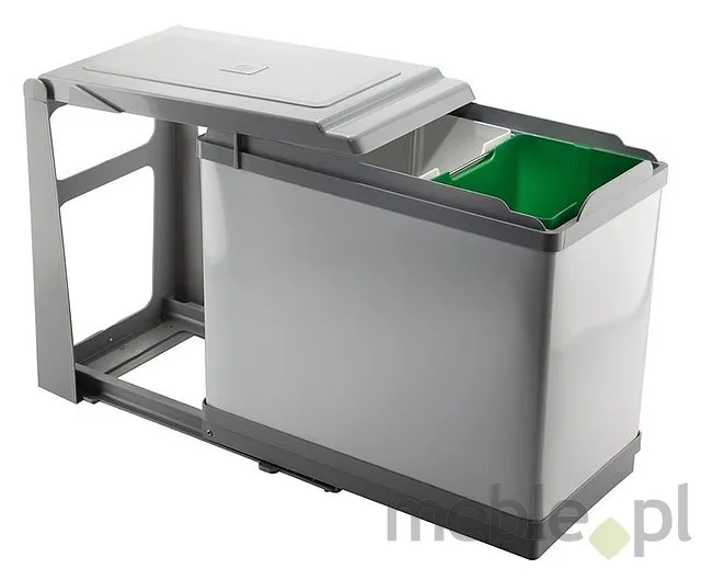 Sortownik na śmieci PAL605/1 10l+16l aluminium