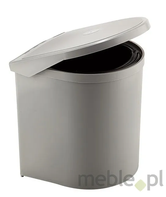 Sortownik na śmieci okrągły PP602 - szary / 1x10 l
