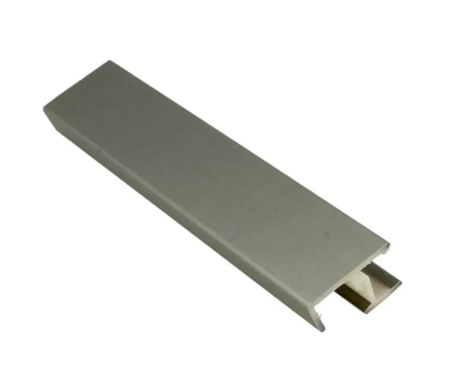 Łącznik 90° do Cokołu wys.15cm STAL Szczotkowana Rehau