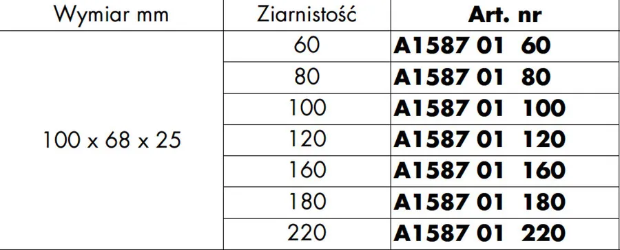 Gruba Gąbka Szlifierska 80-ka Do Drewna i Metalu Wurth