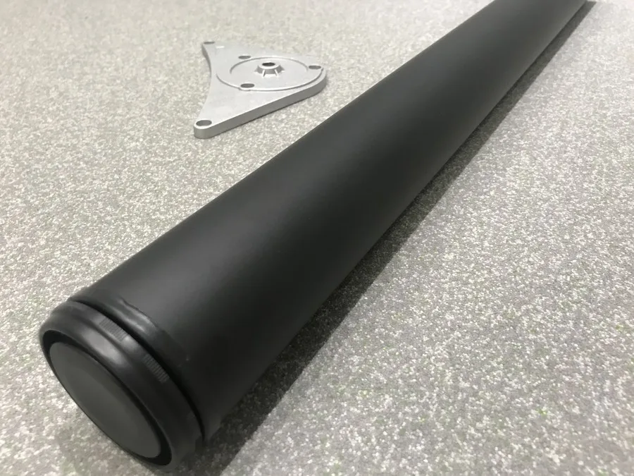 Noga z regulacją DN-710 - czarny mat / fi 60 mm / wys. 71 cm