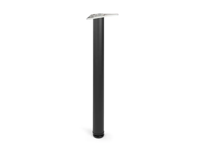 Noga z regulacją DN-710 - czarny mat / fi 60 mm / wys. 71 cm