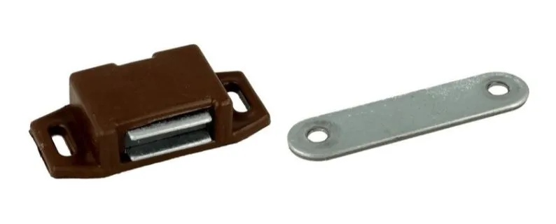 Zamek magnetyczny metal/tworzywo brąz
