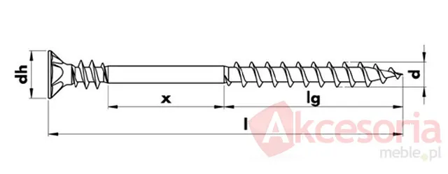 Wkręt samościągający Wurth ASSY P z podwójnym gwintem / 4x35 mm - 1000 szt.