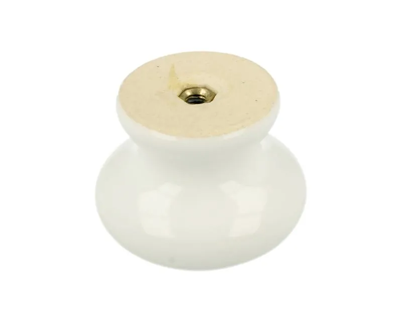 Gałka SP7 - biała porcelana / fi 39 mm