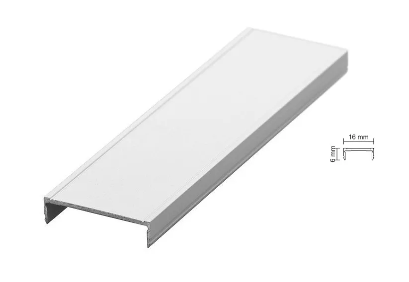 Zaślepka do toru dolnego MEDIUM 56/II - srebrny / dł. 300 cm