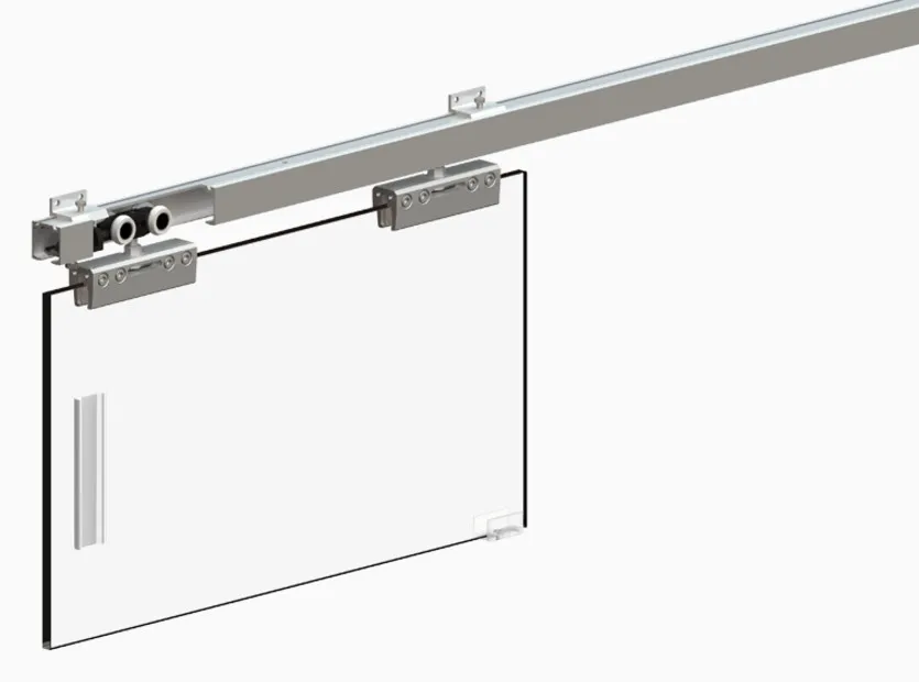 Zestaw HERKULES GLASS HG20 do 1 drzwi szklanych / dł. 200 cm / 100 kg