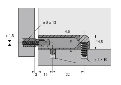 Push to open Pin