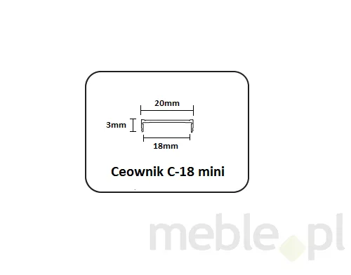 Profil C-18 MINI Jasny Brąz dł. 3,00 mb