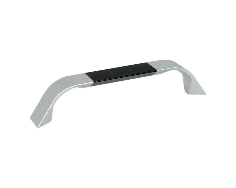 Uchwyt UA85 128 mm czarny połysk, chrom satynowy