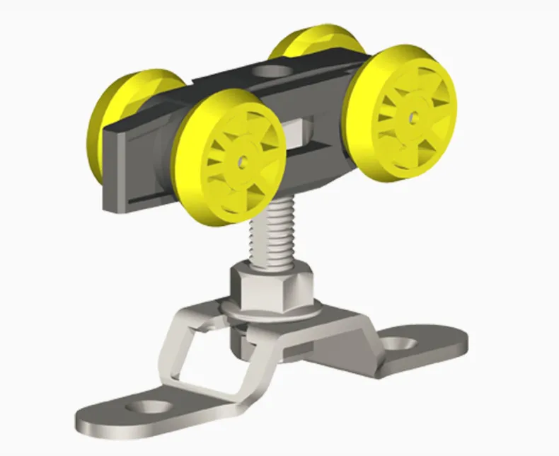 Wózek HS60 do systemu HERKULES do drzwi podwieszanych / 60 kg