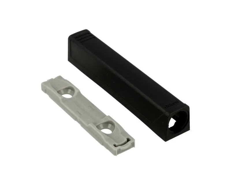 Adapter prosty do montażu TIP-ON - czarny / długi