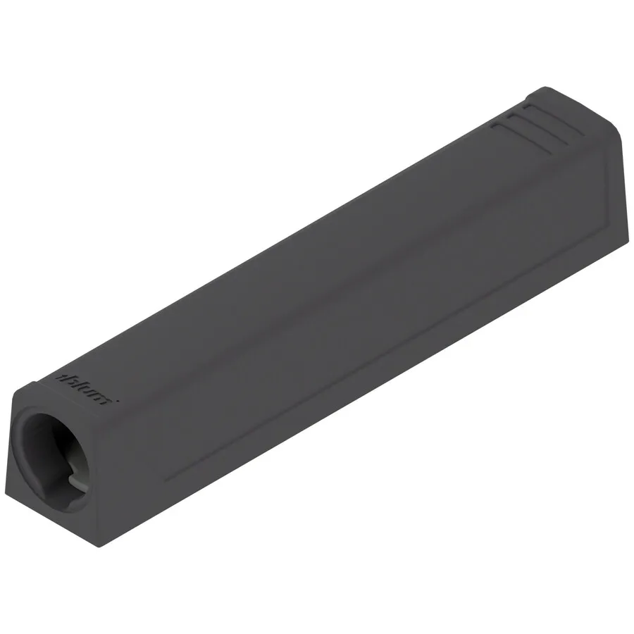 Adapter prosty do montażu TIP-ON - czarny / długi