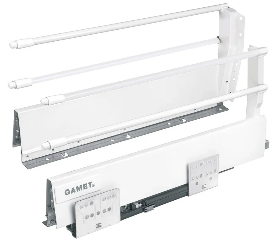 Szuflada Gamet Box Wys=218mm Gł.50cm+2relingi BIAŁA OSTATNIA