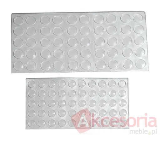Odbojnik Samoprzylepny DUŻY 7mm/1.5mm Arkusz=50sztuk Odbojników