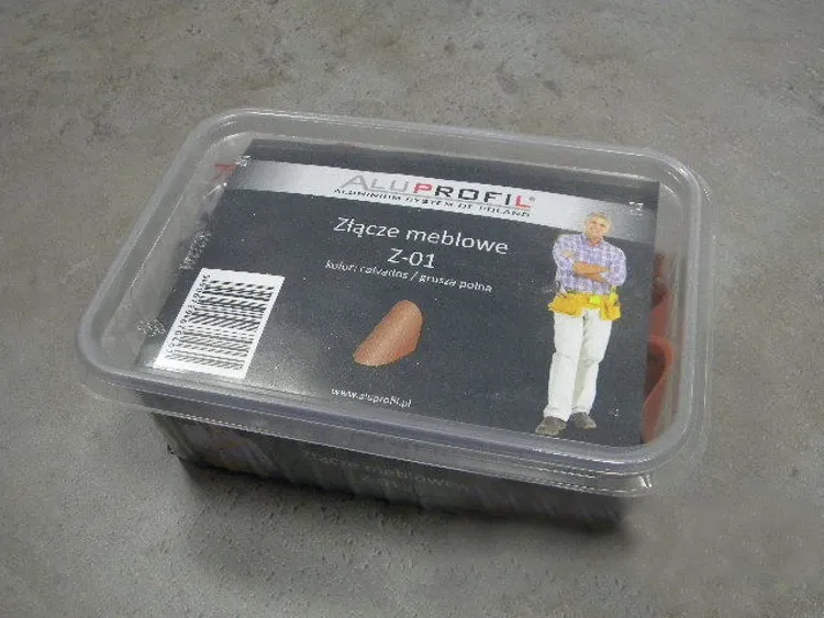 Złącze meblowe zamykane pojedyncze Z-02 - czarny / 80 szt.
