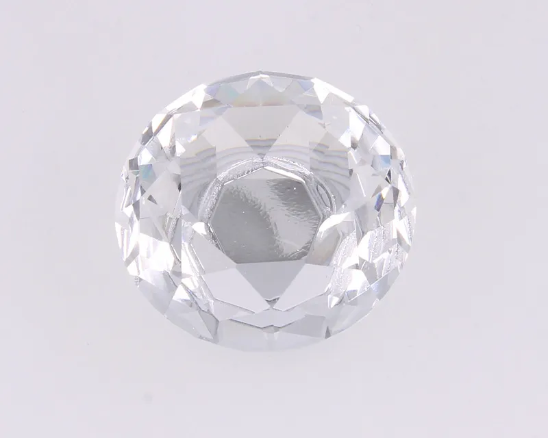 Gałka szklana GL02 - chrom połysk / fi 40 mm