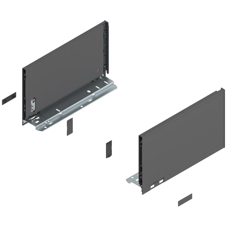 Boki LEGRABOX / wys. C=177 mm / dł. 30 cm / antracyt