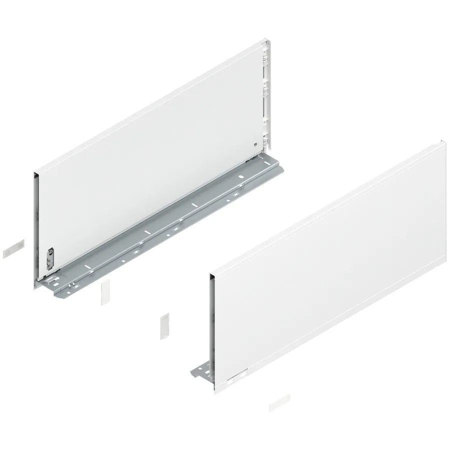 Boki LEGRABOX / wys. F=241 mm / dł. 55 cm / biały