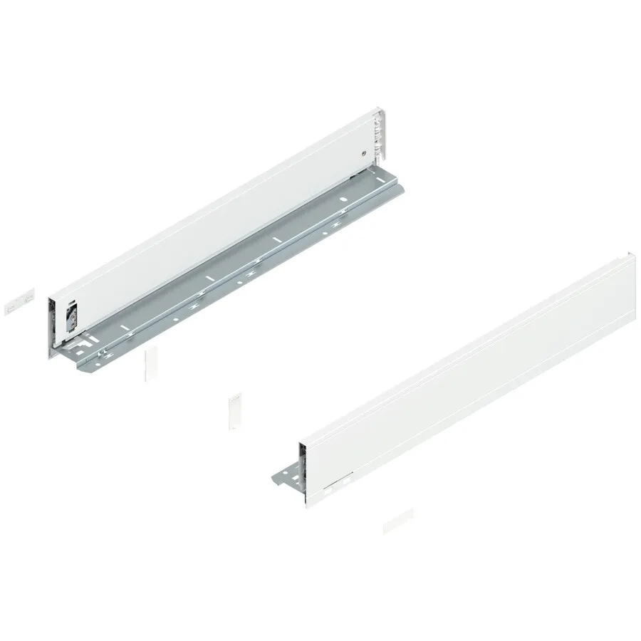 Boki LEGRABOX / wys. M=90.5 mm / dł. 55 cm / biały