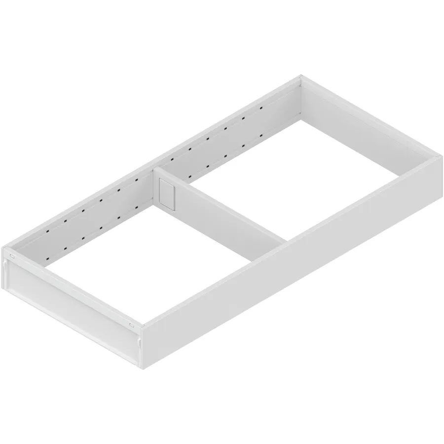 AMBIA-LINE  ramki do szuflady standardowej, do LEGRABOX/MERIVOBOX, stal, dł.=450 mm, szerokość=200 mm+jedwabiście biały mat*P/U: 1