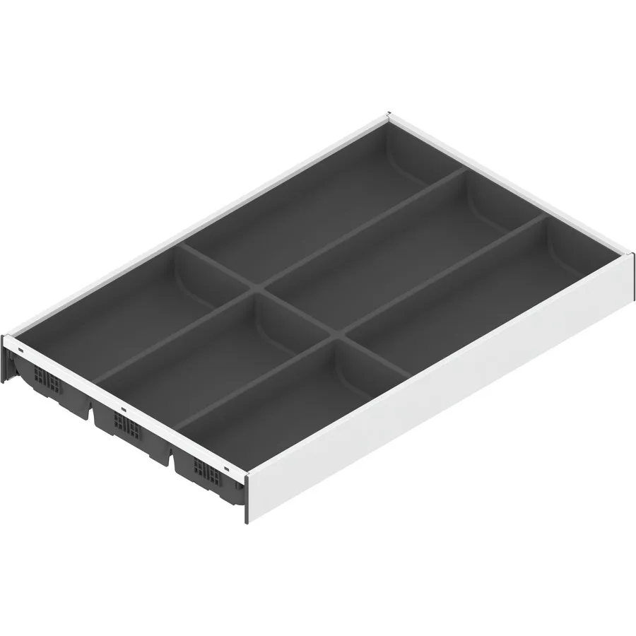 Wkład na sztućce AMBIA-LINE do Legrabox i Merivobox - biały/antracyt / 30x50 cm