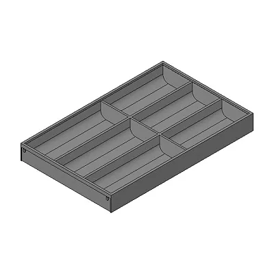 Wkład na sztućce AMBIA-LINE do Legrabox i Merivobox - antracyt / 30x60 cm