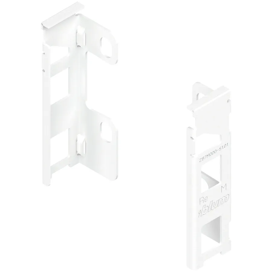 Uchwyty ścianki tylnej LEGRABOX ZB7M / wys. M=90.5 mm / biały