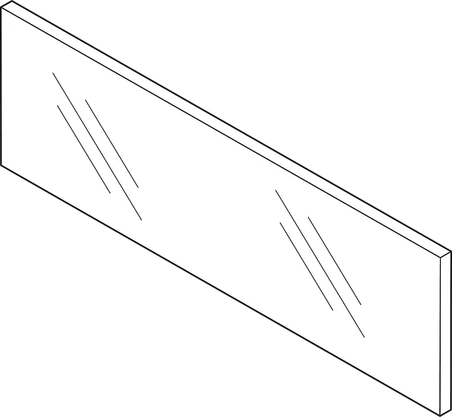 Element dekoracyjny szuflady wew. LEGRABOX / wys. C / dł. 108.2 cm / przezroczysty