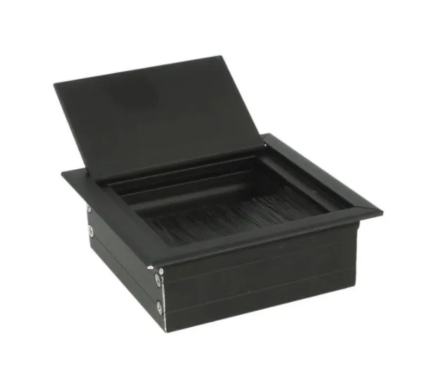 Przepust Kablowy Kwadratowy z Aluminium 80x80 mm Czarny