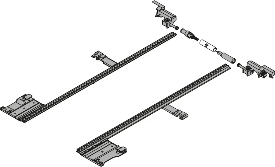 Stabilizacja boczna MOVENTO do prowadnic o dł. do 60 cm