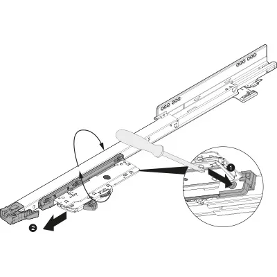 Jednostka + zabierak TIP-ON BLUMOTION T60L / dł. 35-60 cm / ≤ 20 kg / jasnoszary