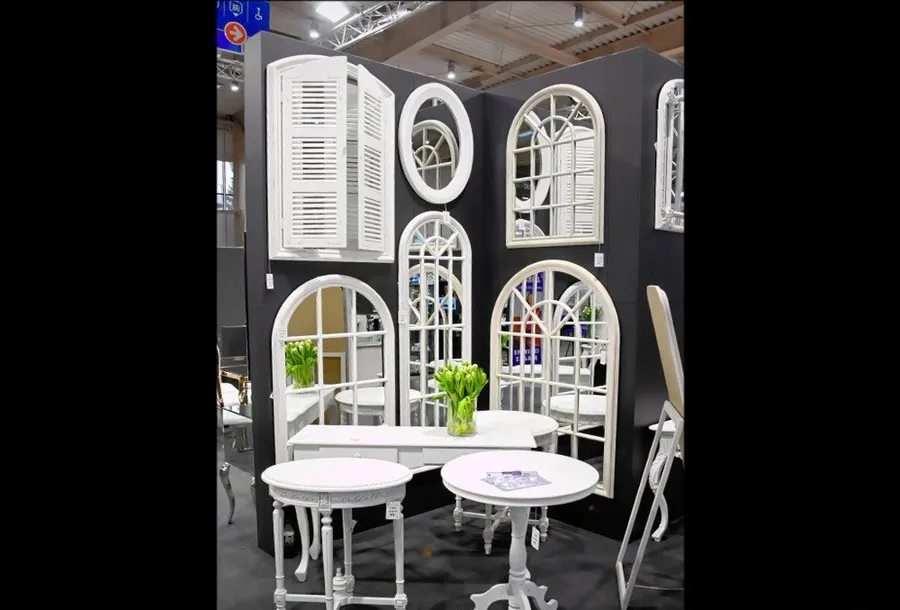 Lustro 201-027B 60x180 - przecierany biały