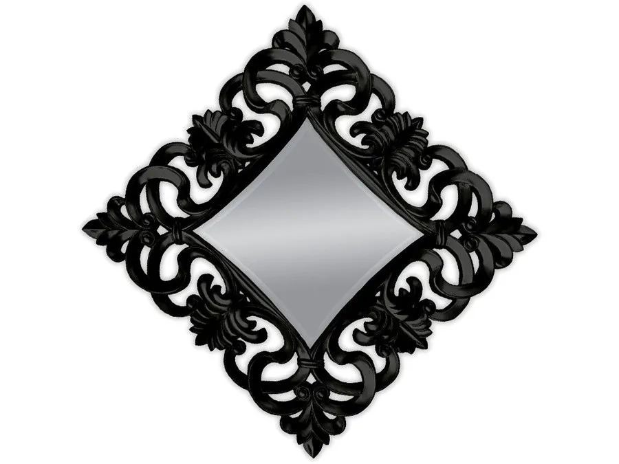 Lustro PU021K 100x100 - czarny