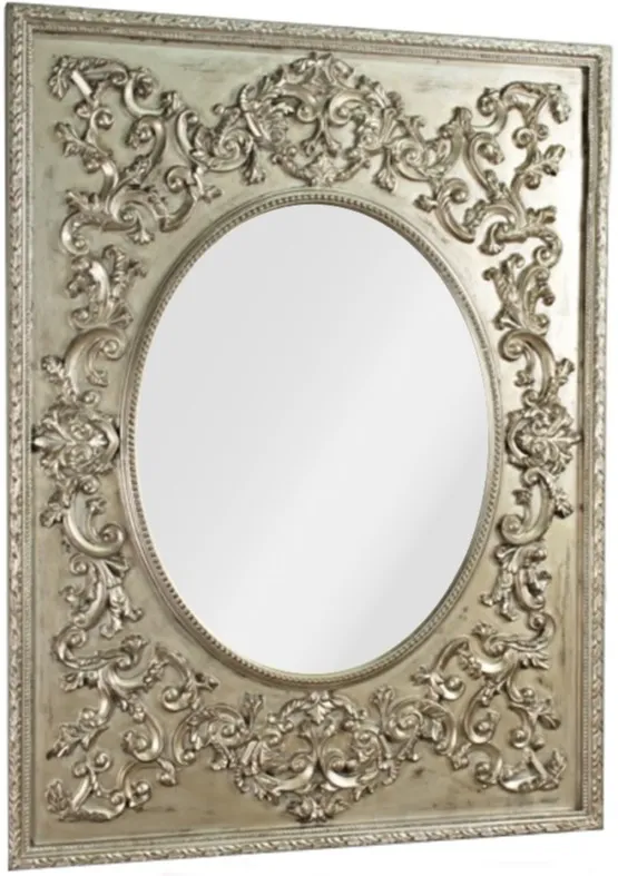Lustro PU284A 90x120 - srebrny przecierany