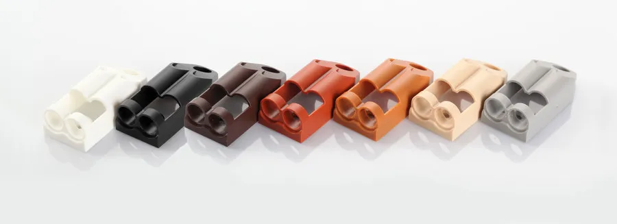 Adapter podwójny do hamulca Airtic do drzwi nakładanych - popiel