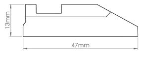 Adapter podwójny do hamulca Airtic do drzwi nakładanych - biały
