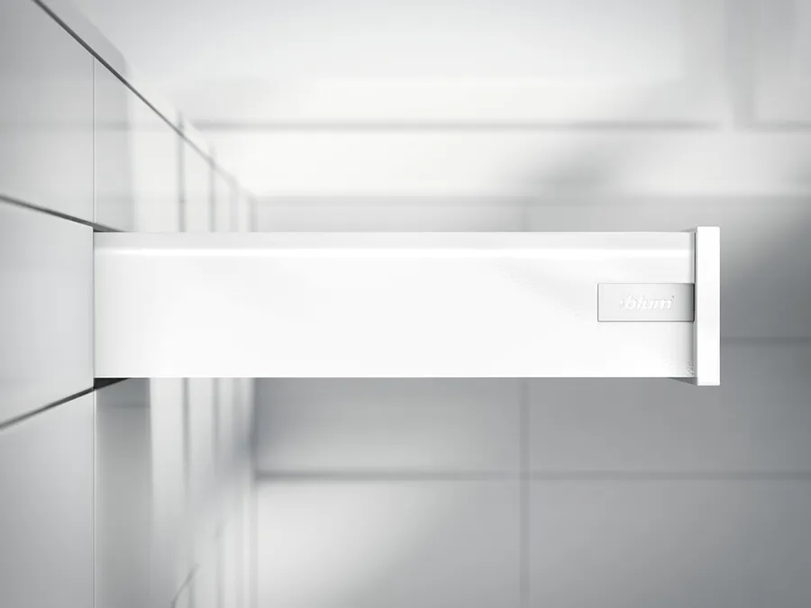 Szuflada TANDEMBOX ANTARO z hamulcem / wys. K=115 mm / dł. 35 cm / 30 kg / biały