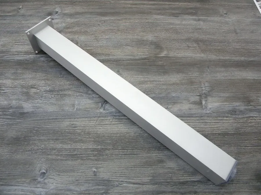 Noga meblowa aluminiowa kwadratowa 6 cm / 110 cm - naturalny