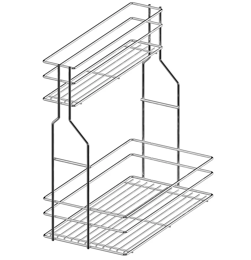 Cargo na detergenty Mini Boczne Prawe VARIANT MULTI 30 cm - ocynk / push-open