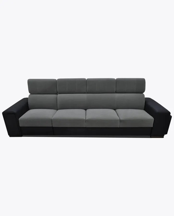 Sofa rozkładana LOFT 24 z wnęką i pufami