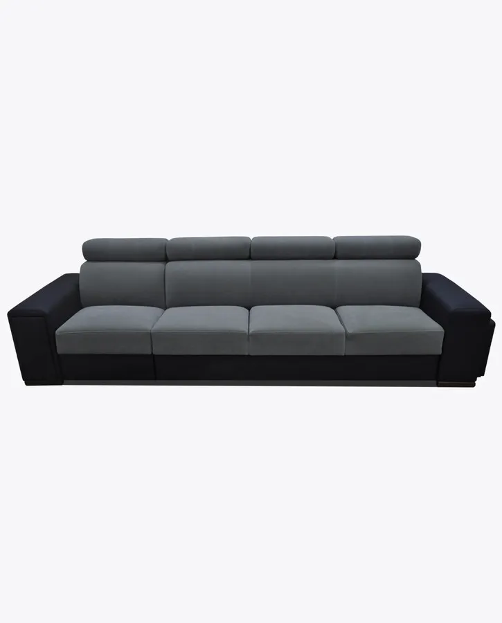 Sofa rozkładana LOFT 24 z wnęką i pufami