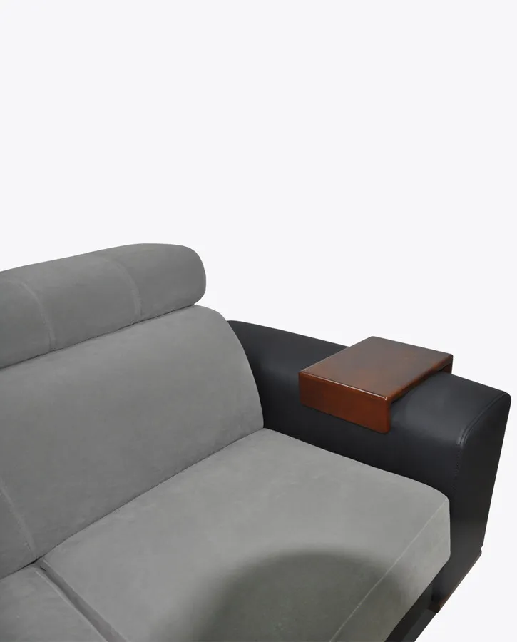 Sofa rozkładana LOFT 24 z wnęką i pufami