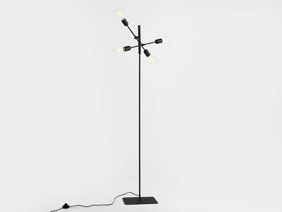 Lampa podłogowa TWIGO FLOOR 4 - czarny