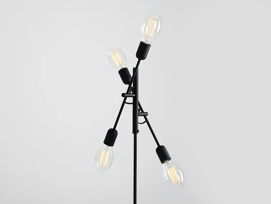 Lampa podłogowa TWIGO FLOOR 4 - czarny